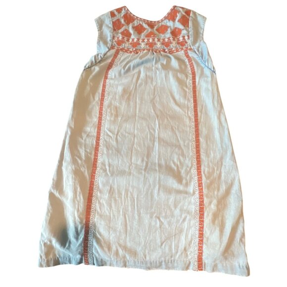 Faherty Queenie Embroidered Dress Chambray Blue XS Boho Cottage Core - Picture 9 of 9